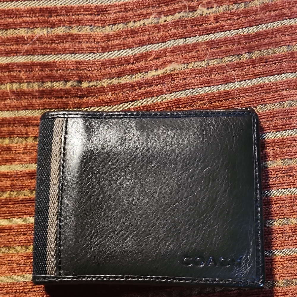 Coach Black Key and Card Holder